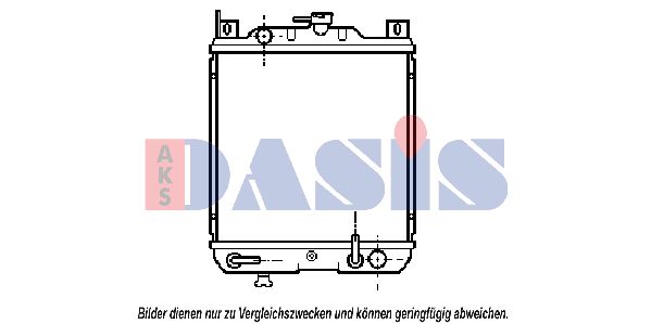 AKS DASIS Jäähdytin,moottorin jäähdytys 320070N